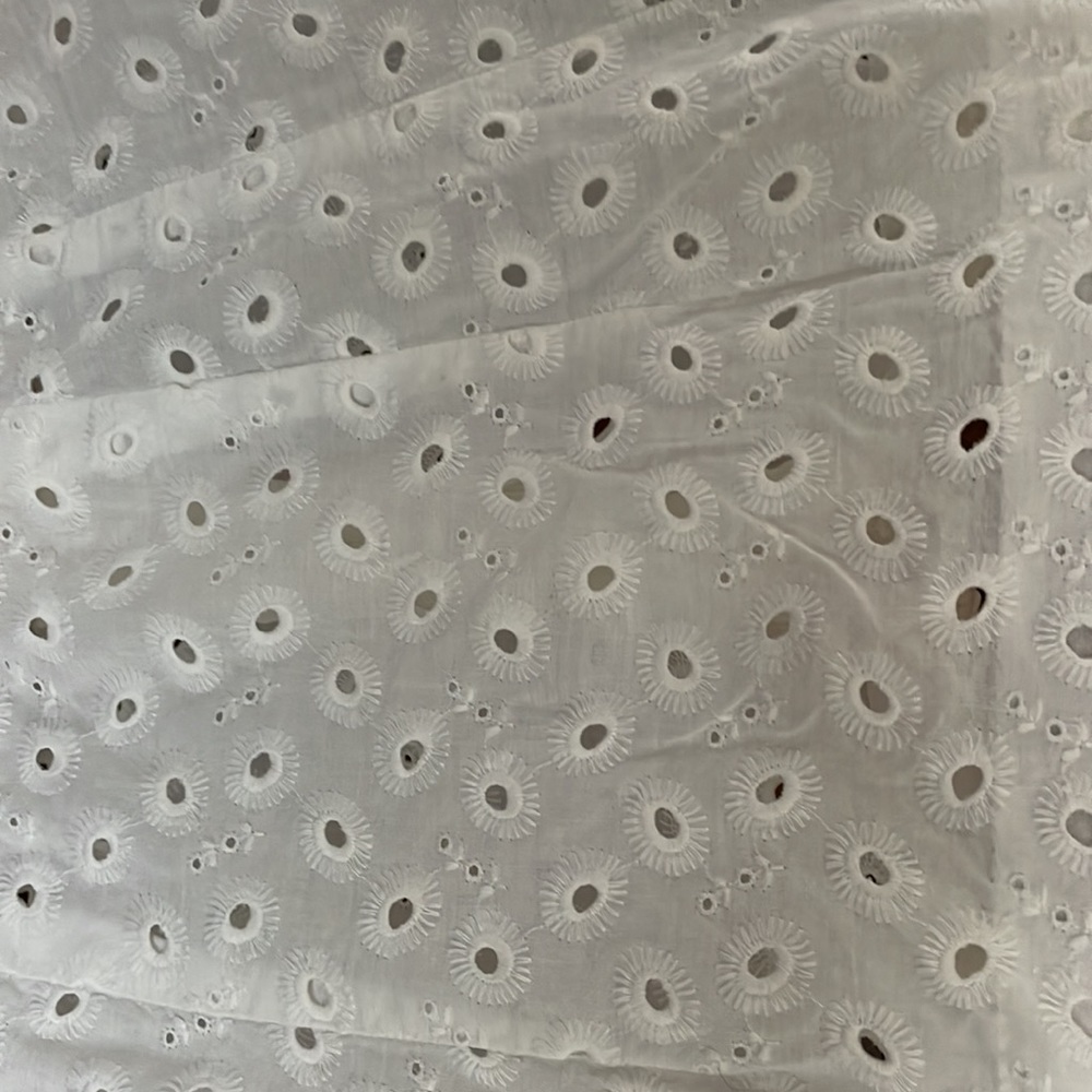 Vintage white eyelet dress